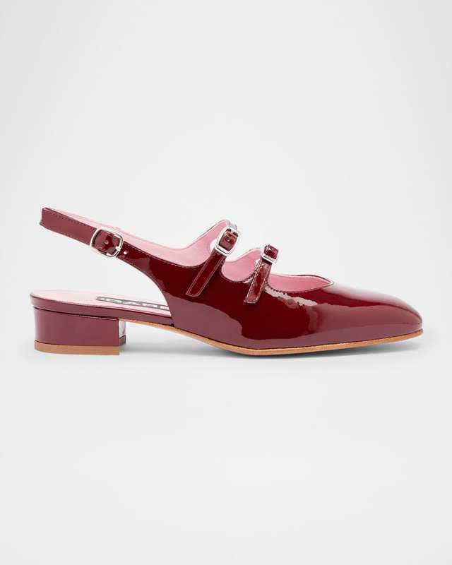 Peche Patent Mary Jane Ballerina Flats